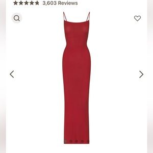 Red skims maxi dress